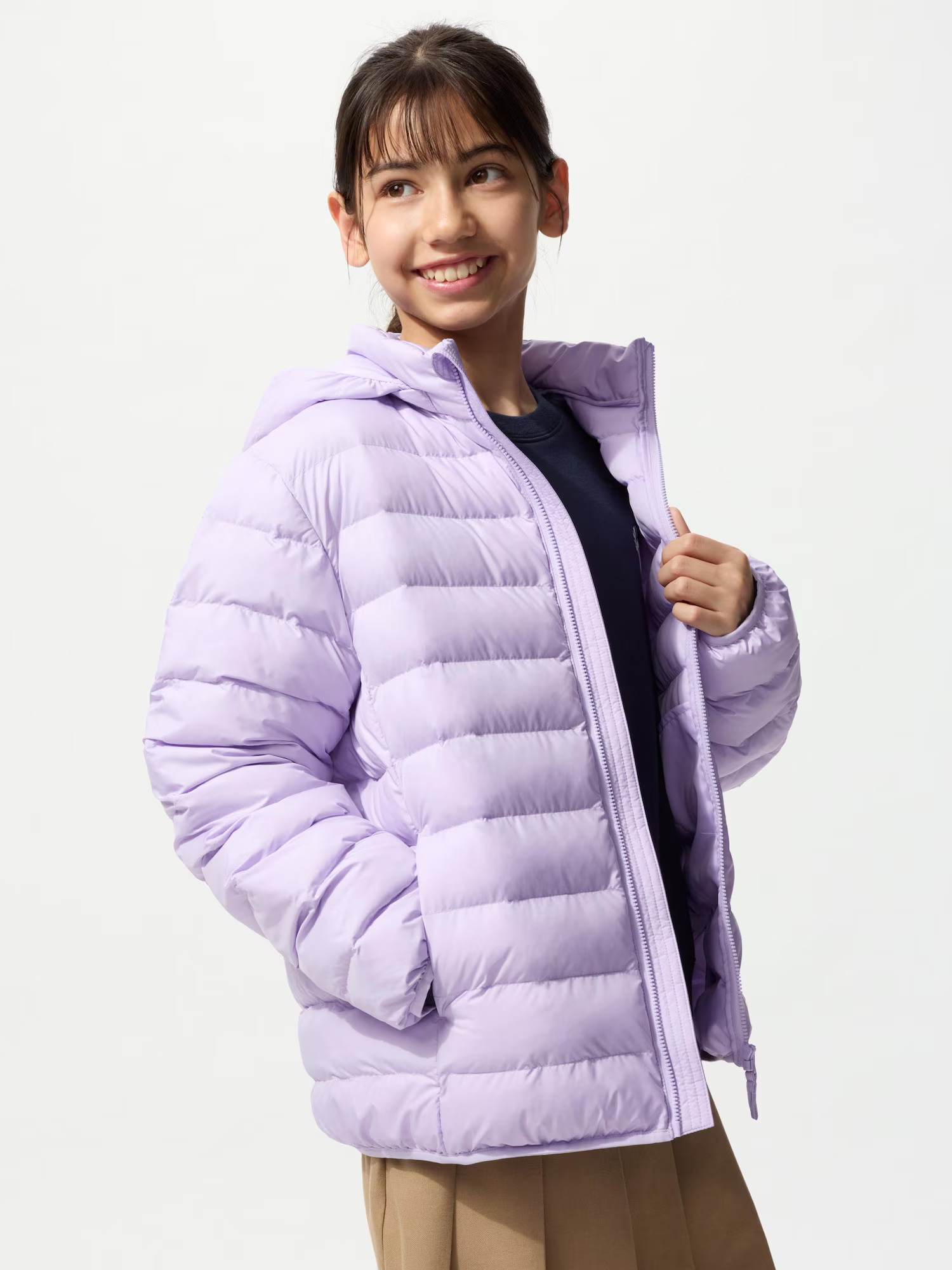 картинка Пуховик Uniqlo Pufftech детский, 71 фиолетовый от магазина Одежда+