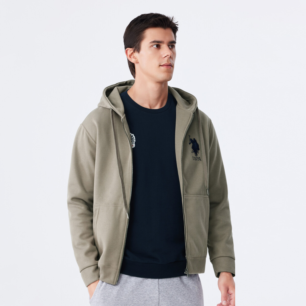 картинка Толстовка мужская U.S. Polo Assn., серый от магазина Одежда+
