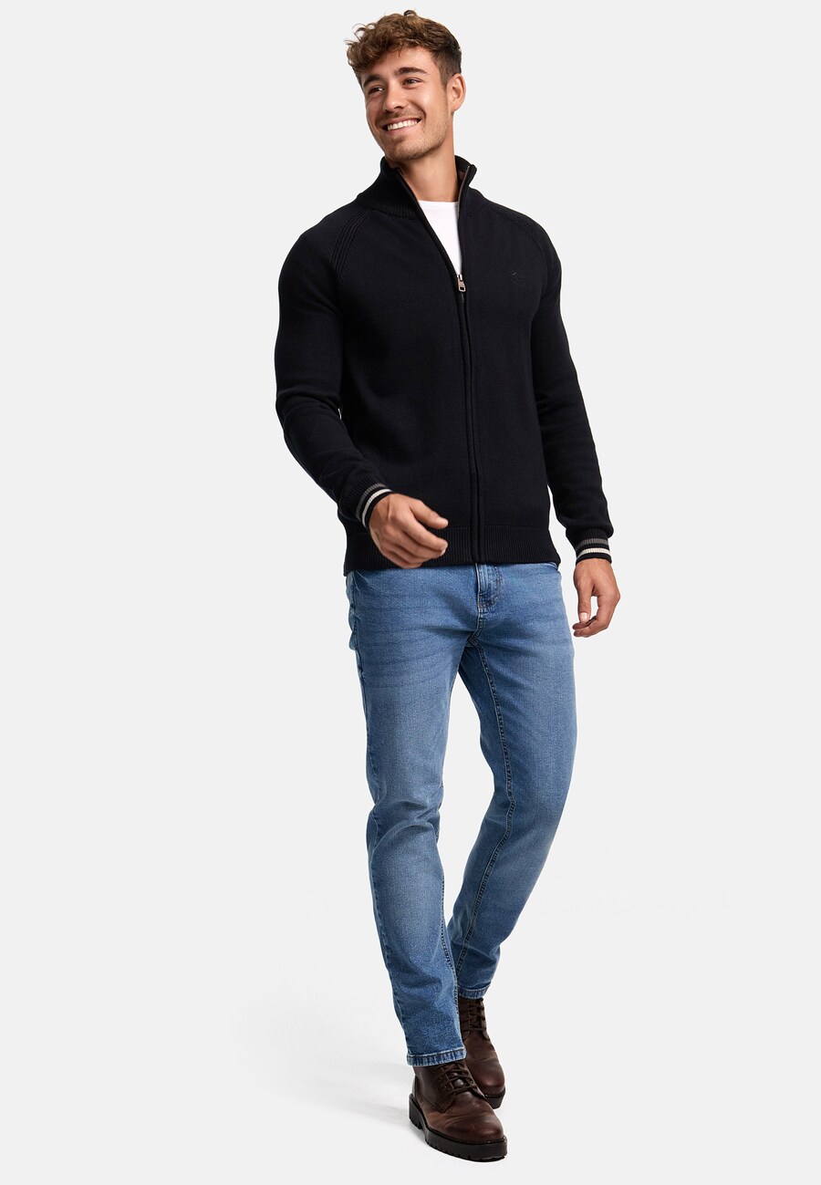 картинка Вязаный кардиган INDICODE JEANS Knit Cardigan Arutemia, черный от магазина Одежда+