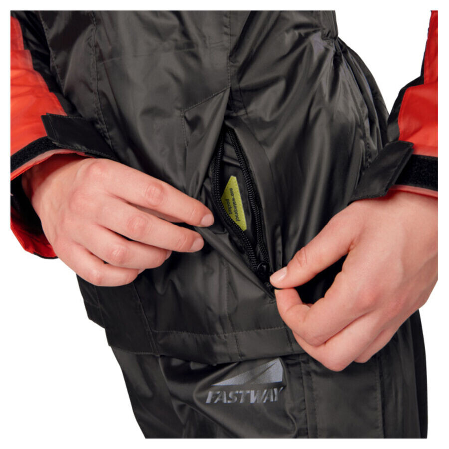 картинка Дождевик Rain Basic 201 Fastway, серый/оранжевый от магазина Одежда+