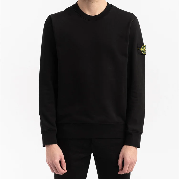 картинка Свитшот Stone Island Garment Dyed Crew Neck, черный от магазина Одежда+