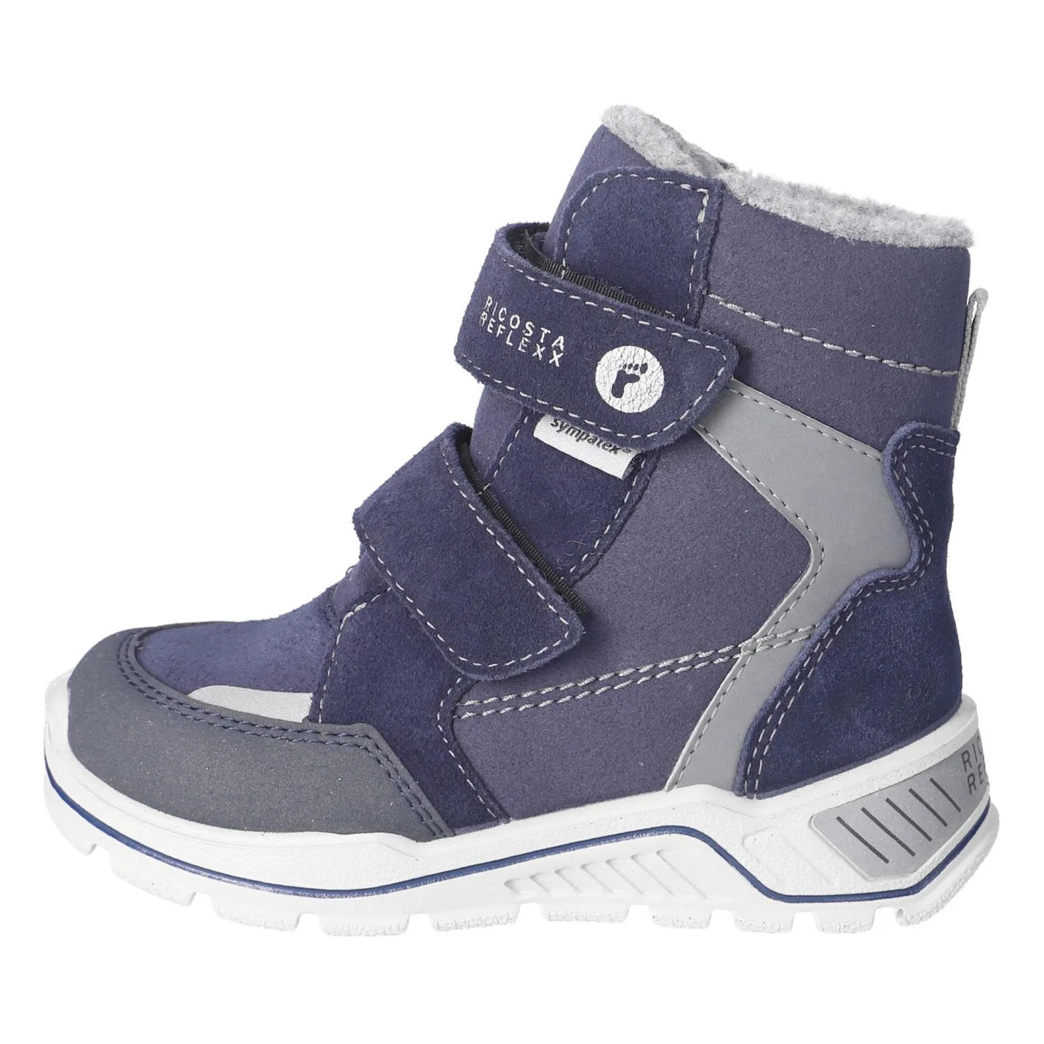 картинка Детские зимние дутики с мембраной Sympatex Ricosta, Blue-Grey от магазина Одежда+