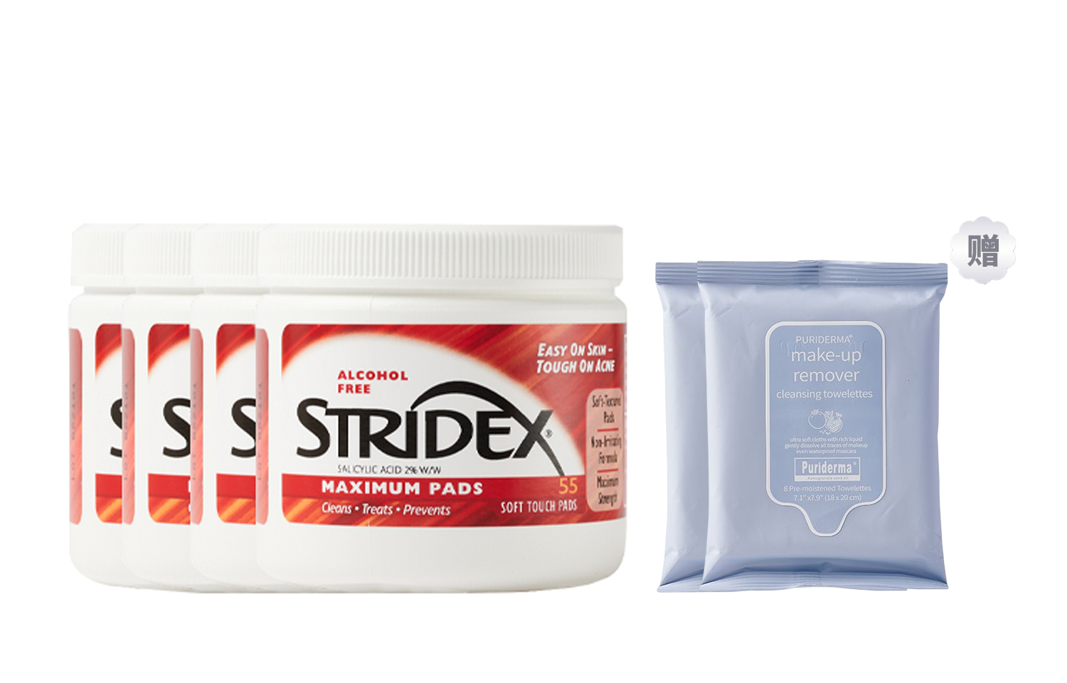 картинка Ватные диски Stridex с салициловой кислотой для лица от магазина Одежда+