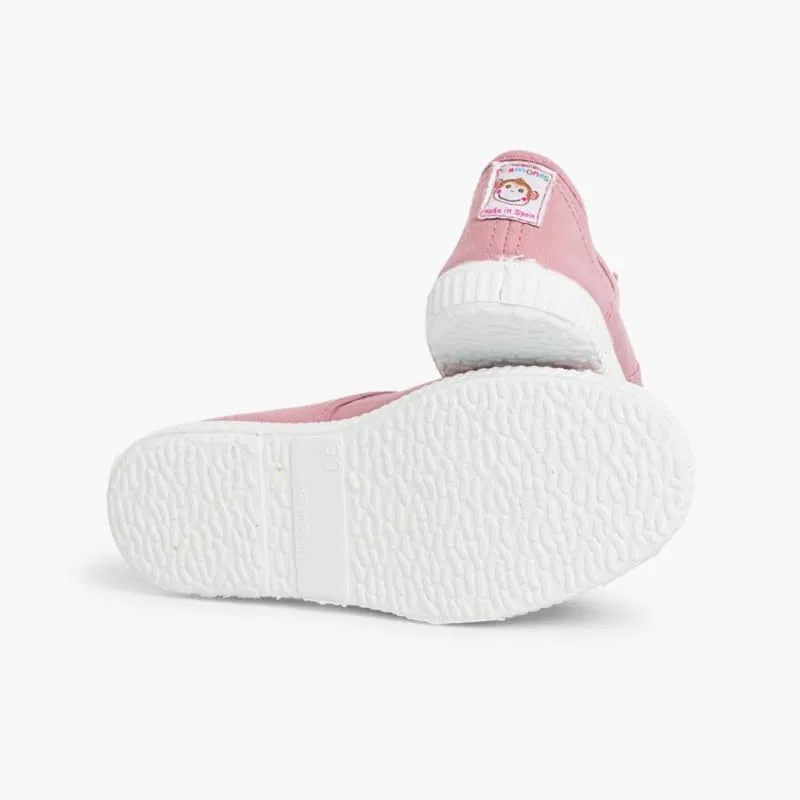 картинка Детские кеды без шнуровки Pisamonas, Pink от магазина Одежда+