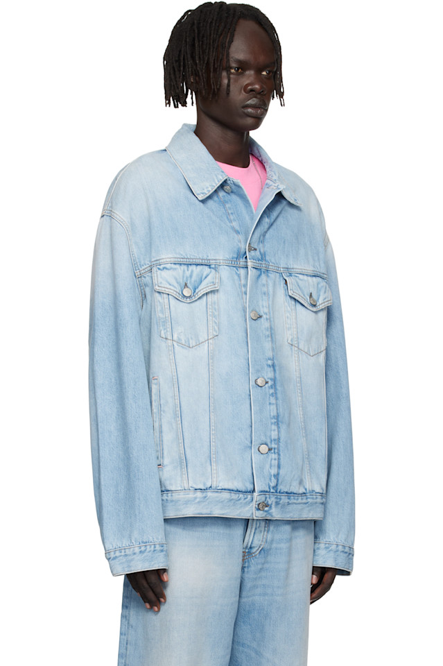 картинка Джинсовая куртка Acne Studios Faded Denim, светло-голубой от магазина Одежда+