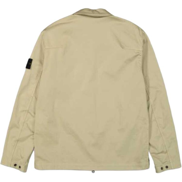 картинка Куртка-рубашка Stone Island Brushed Cotton Gabardine, песочный от магазина Одежда+