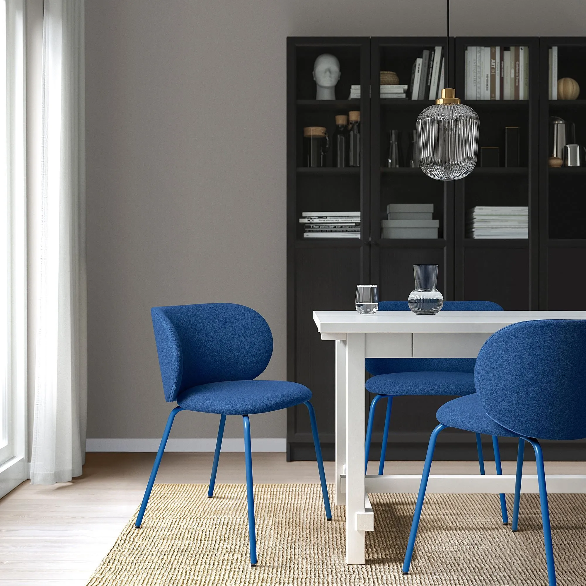 картинка Стул с обивкой, Тонеруд синий KRYLBO IKEA от магазина Одежда+