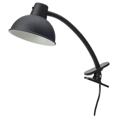 картинка Рабочая лампа Ikea Skurup Pinch Target, черный от магазина Одежда+