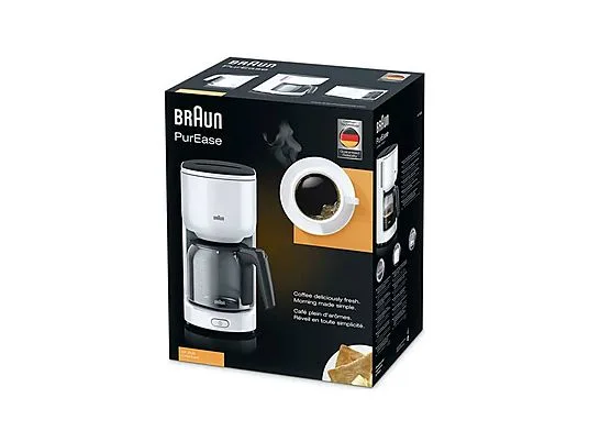 картинка Кофеварка капельная Braun KF 3120 PurEase, белый от магазина Одежда+
