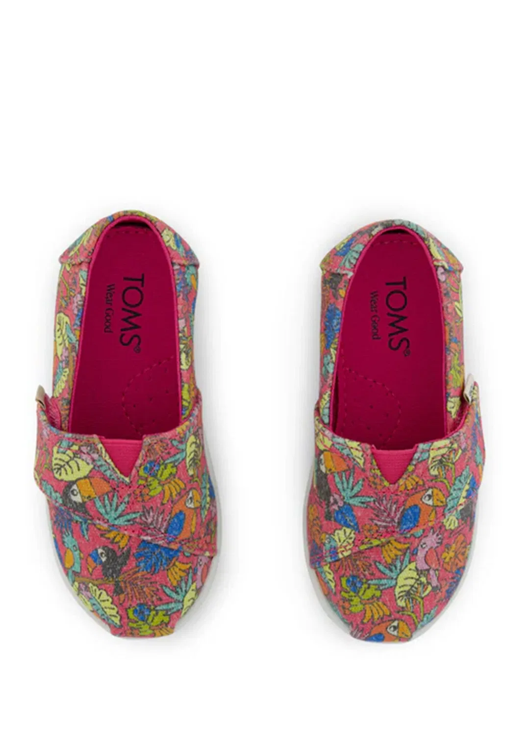 картинка Слипоны Toms Alpargata Fuchsia Birds Of Paradise Print, бордовый от магазина Одежда+