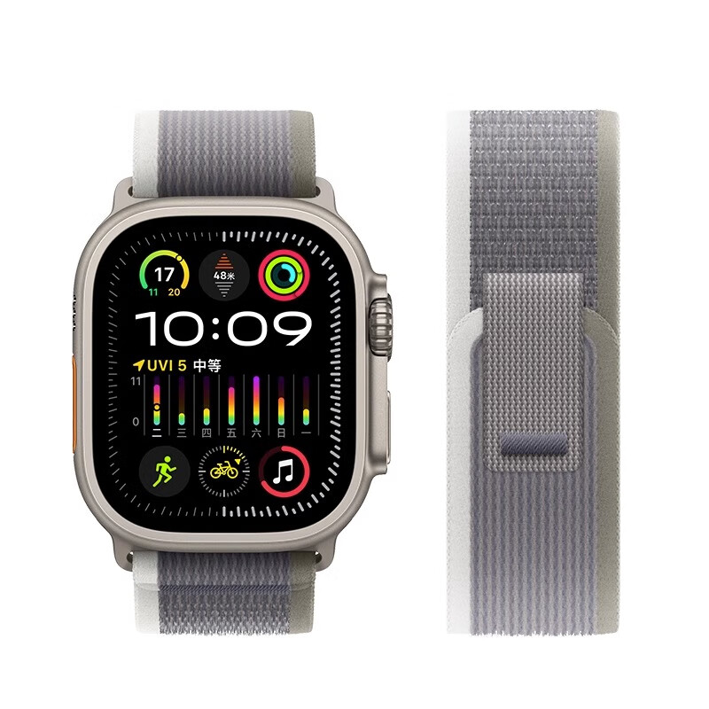 картинка Нейлоновый ремешок IBOANN для Apple Watch, сине-черный от магазина Одежда+