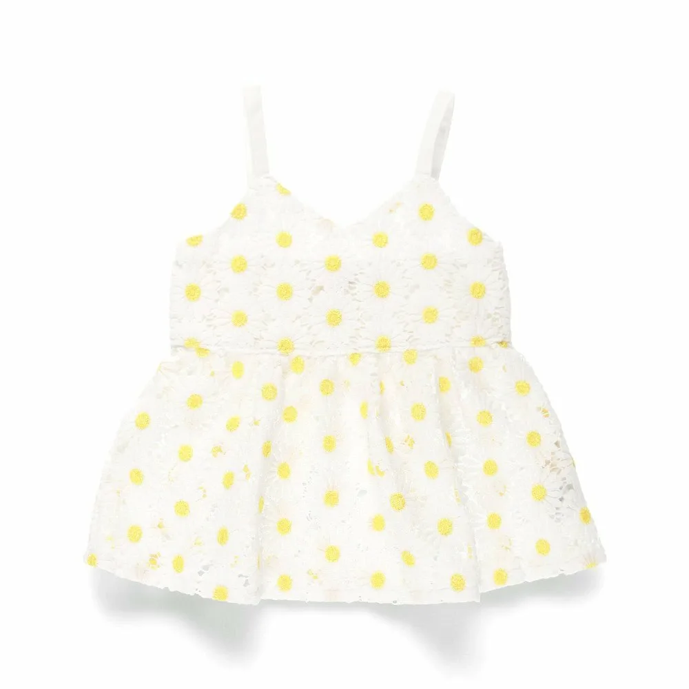 картинка Туника-майка с цветочным кружевом Branshes, Yellow от магазина Одежда+