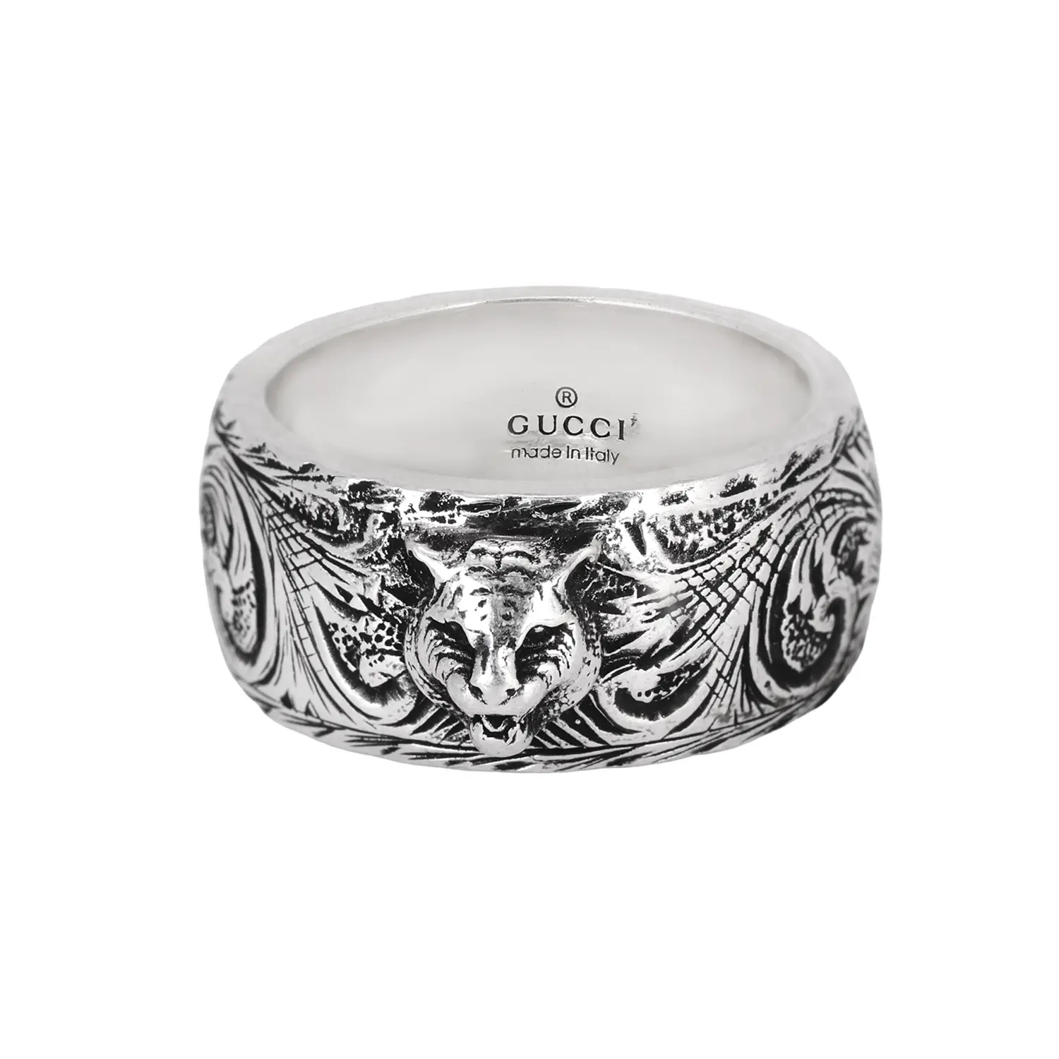 картинка GUCCI Кольцо из стерлингового серебра 925 пробы мужское серебряное от магазина Одежда+