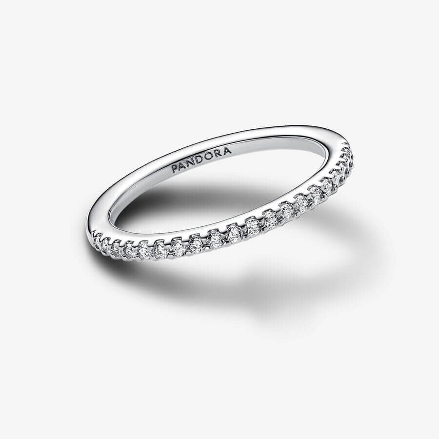 картинка Кольцо Pandora Sparkling из стерлингового серебра с фианитами от магазина Одежда+