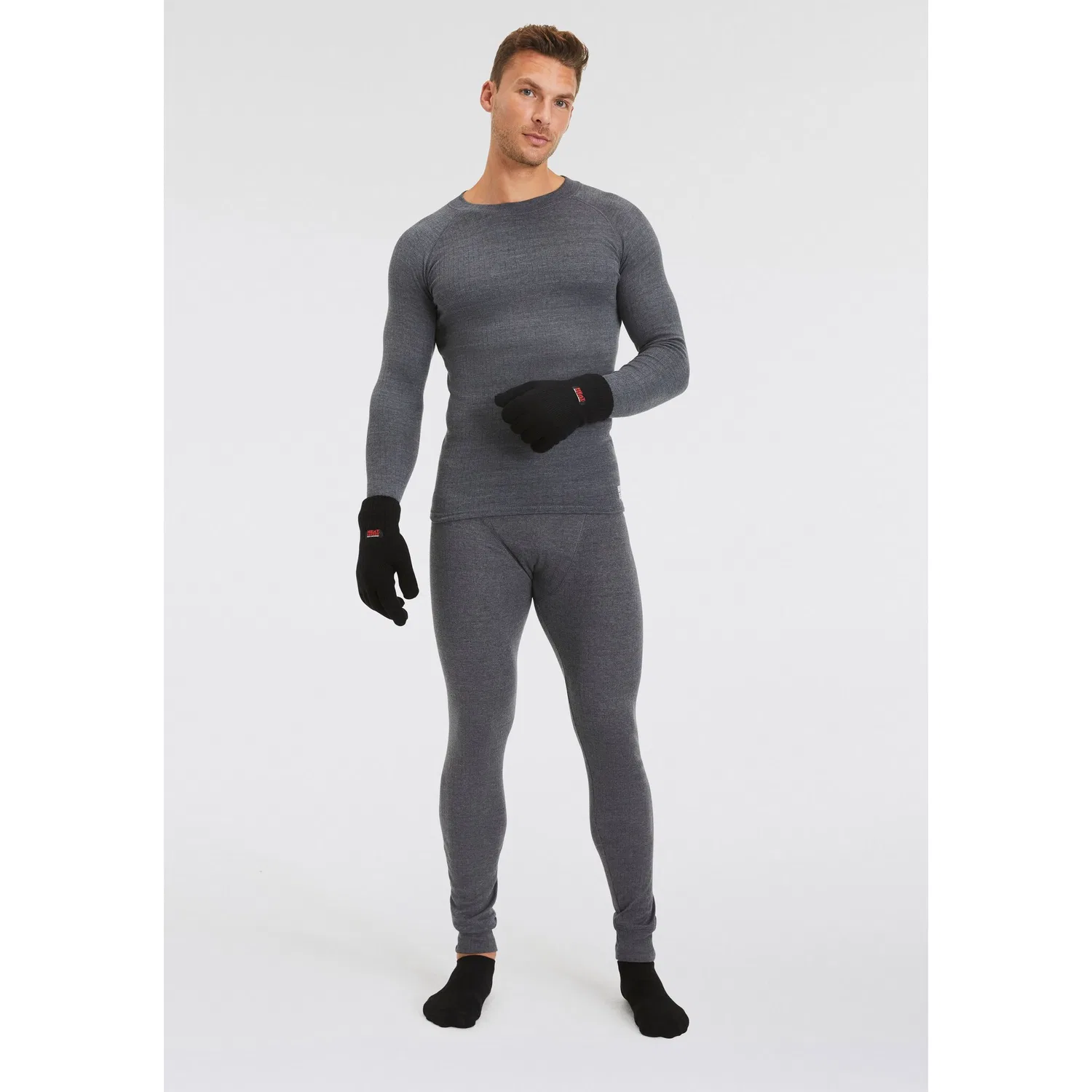 картинка Мужские термолеггинсы Long John Heatkeeper, Gray Melange от магазина Одежда+