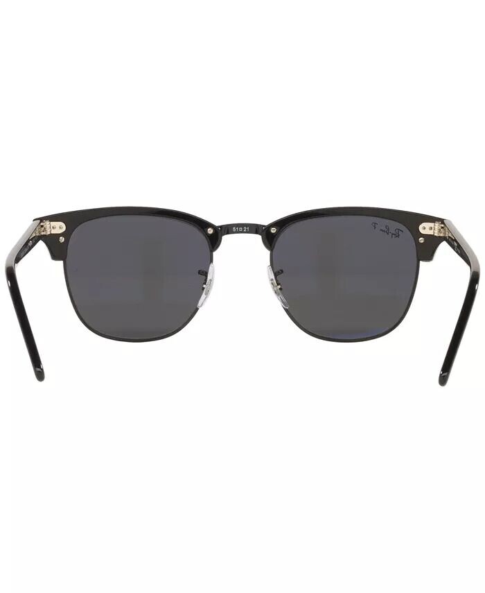 картинка Поляризационные солнцезащитные очки, RB3016 CLUBMASTER Ray-Ban, черный от магазина Одежда+