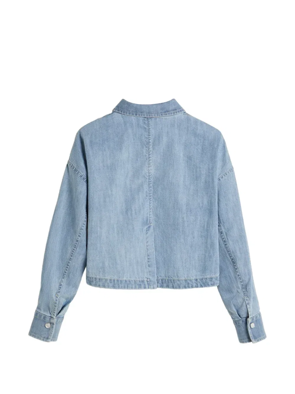 картинка Рубашка с декором Monili Brunello Cucinelli Kids, синий от магазина Одежда+