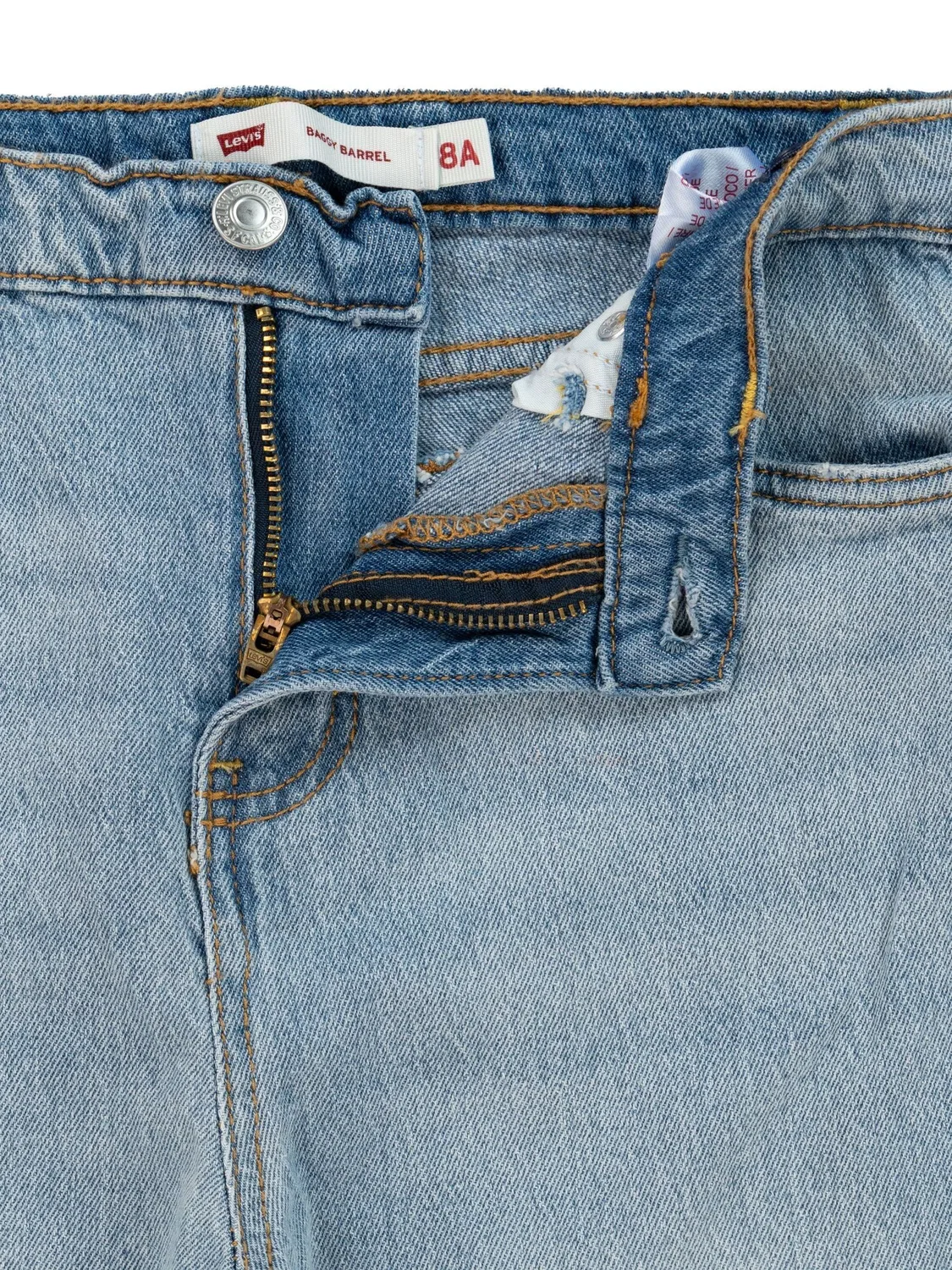 картинка Джинсы с высокой посадкой Baggy Barrel Levi's, синие от магазина Одежда+