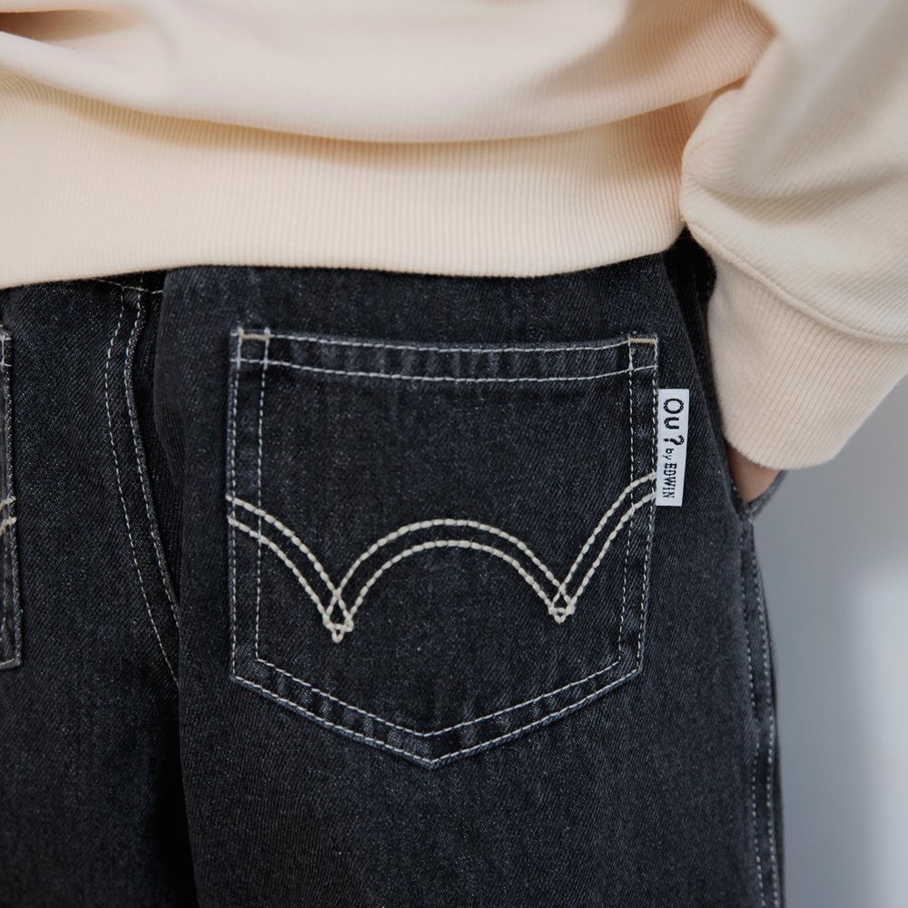 картинка Заправленные широкие джинсы Branshes, Charcoal Gray от магазина Одежда+
