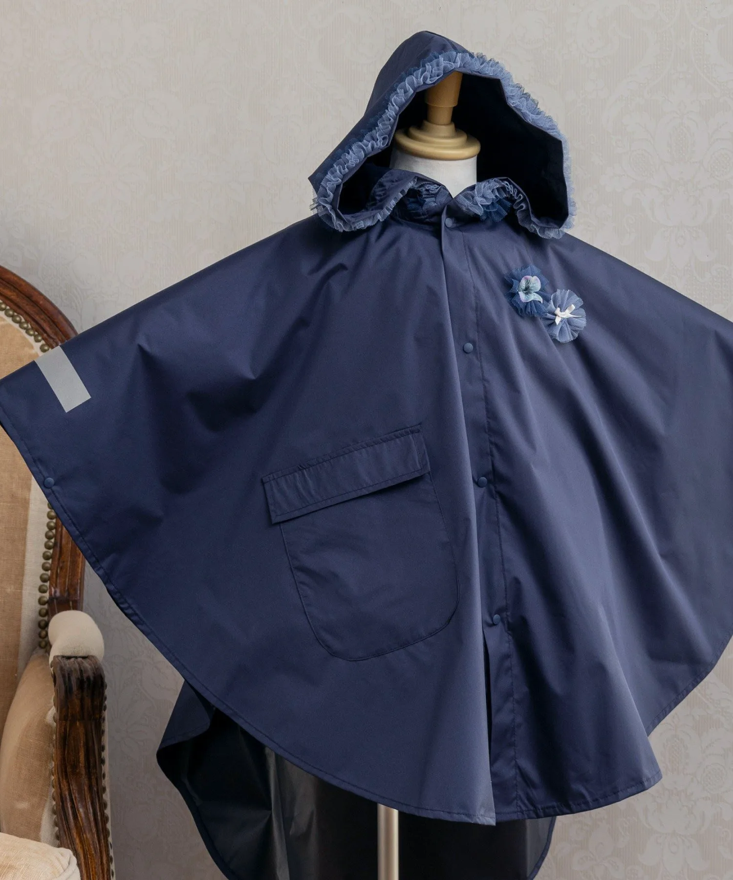картинка Дождевик из тюля для корсажа Panpantutu, Navy от магазина Одежда+
