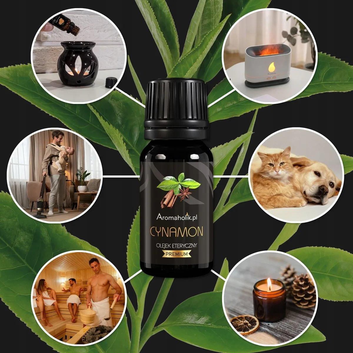 картинка Ароматическое масло 10 мл Cynamon Aromaholik, Cynamon от магазина Одежда+