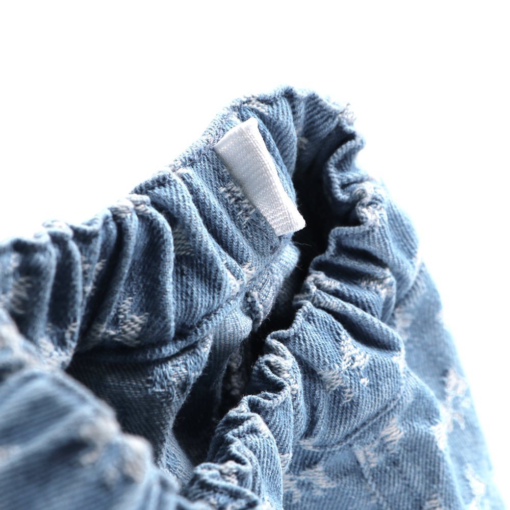 картинка Джинсовая юбка с принтом в виде лент Branshes, blue от магазина Одежда+