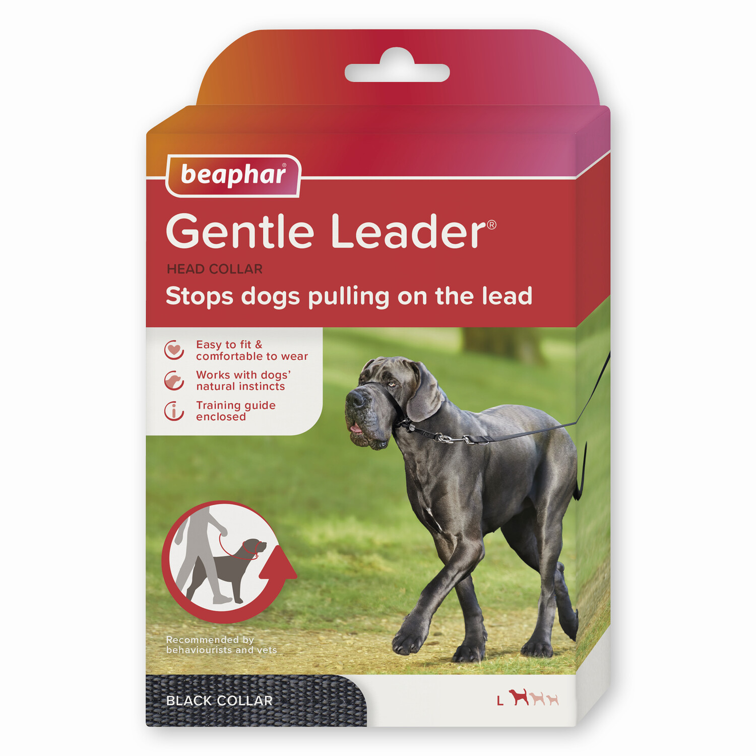 картинка Ошейник для собак Beaphar Gentle Leader, черный л, цвет черный от магазина Одежда+