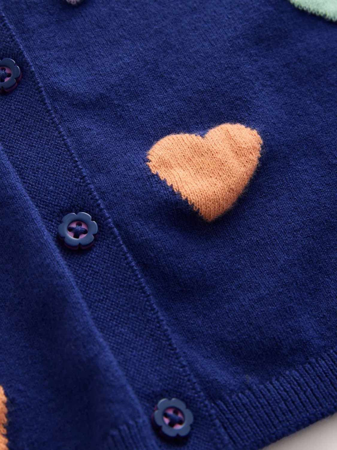 картинка Кардиган, 3D аппликации, Navy Heart Cardigan Next, Navy Heart от магазина Одежда+