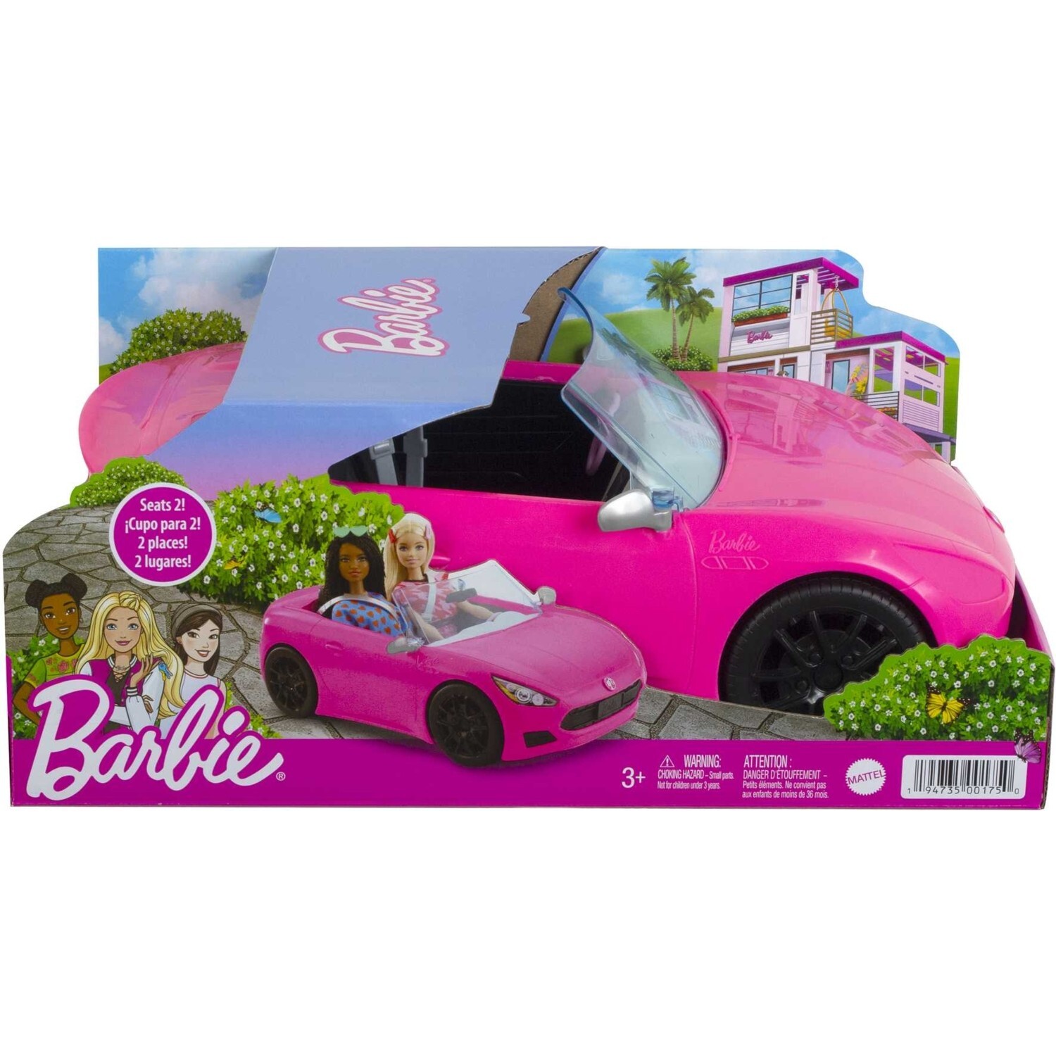 картинка Игрушчесный автомобиль с открытым верхом Barbie, розовый от магазина Одежда+
