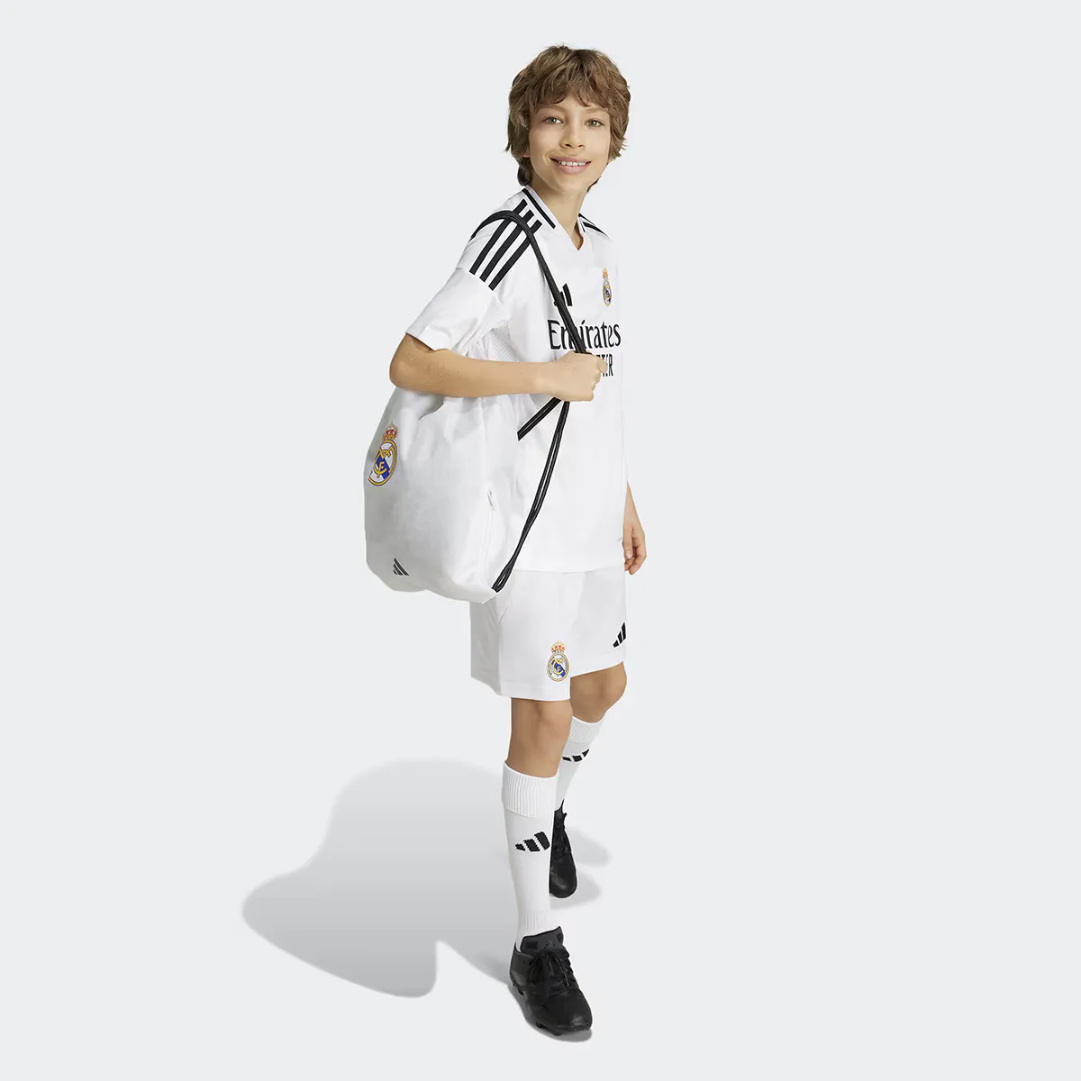 картинка Футболка Adidas Kids' Home ФК «Реал Мадрид» 2024-2025, белый от магазина Одежда+
