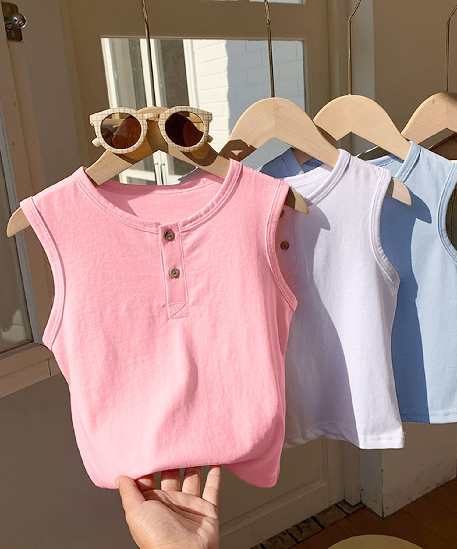 картинка Детская майка Aimoha Kids, pink от магазина Одежда+