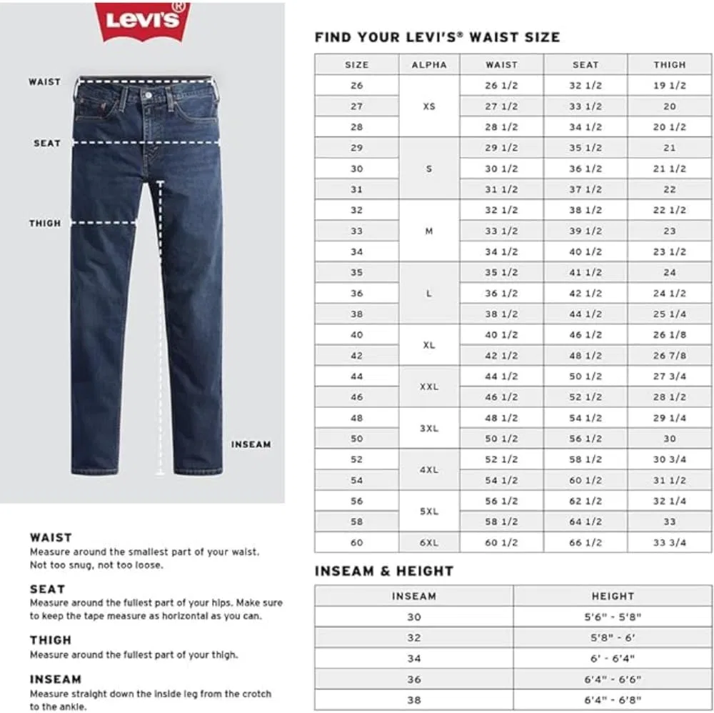 картинка Мужские джинсы Levi's 505 Regular Fit, Dark Stonewash от магазина Одежда+
