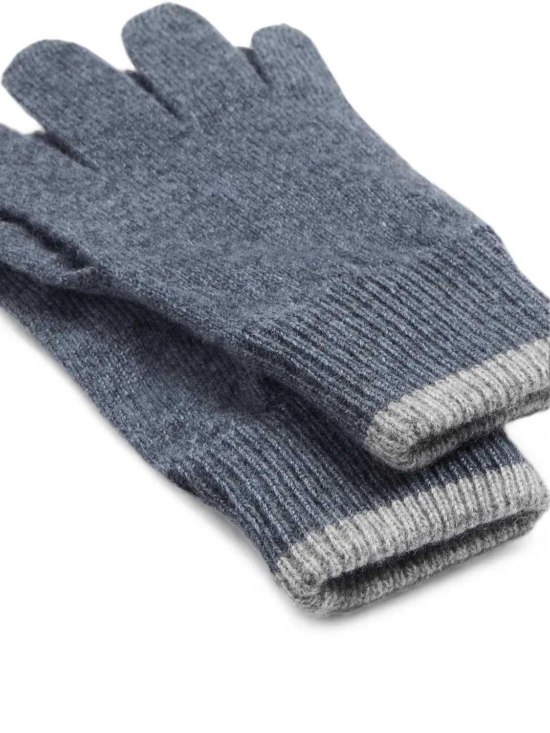 картинка Перчатки из кашемира Brunello Cucinelli Kids, синий от магазина Одежда+