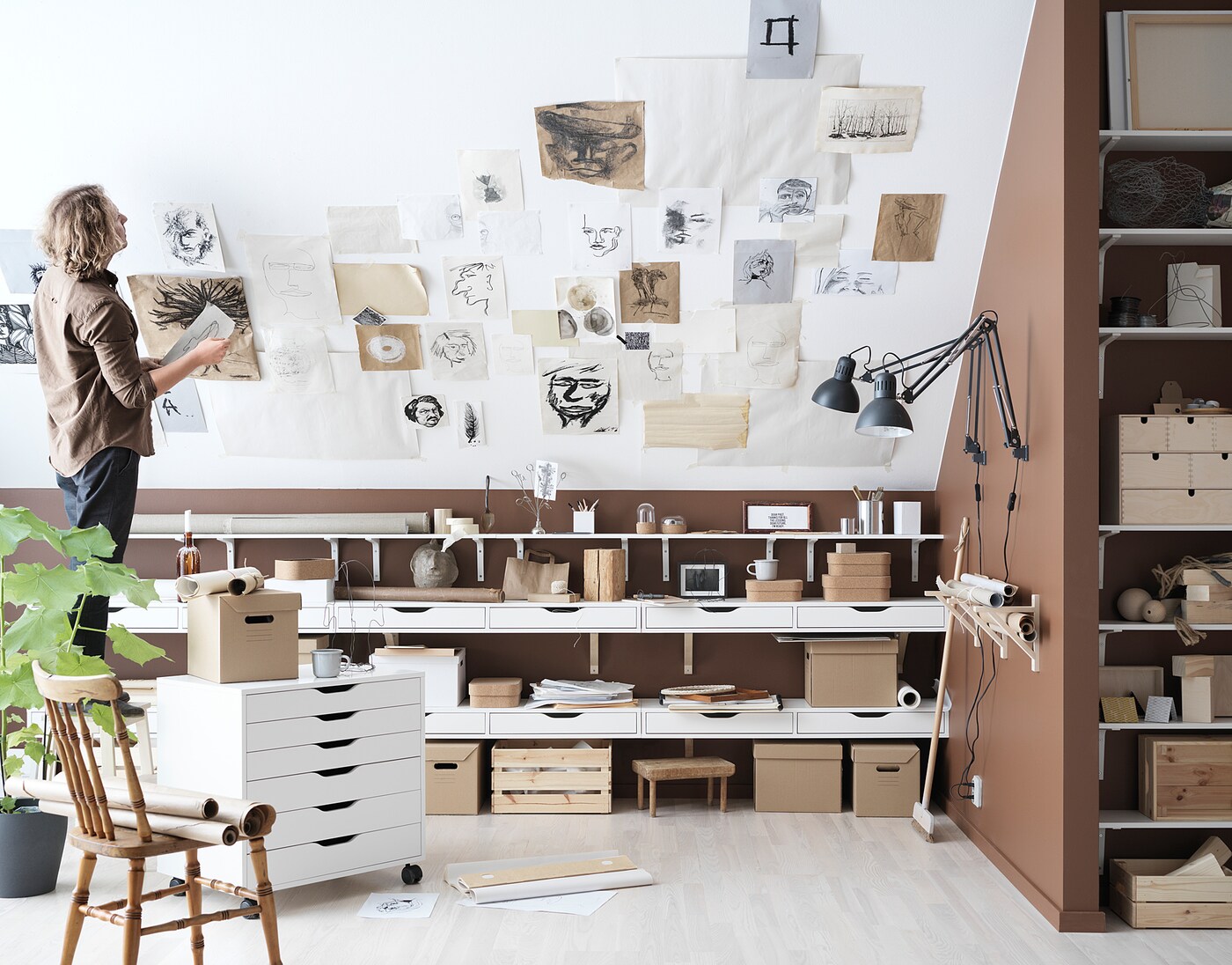 картинка Комод IKEA Alex, 67х48х66 см, белый от магазина Одежда+