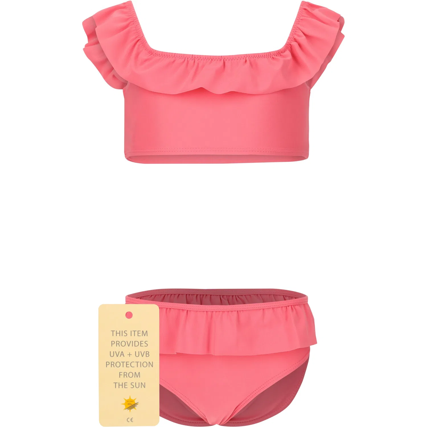 картинка Детское бикини Tanna с рюшами ZigZag, Pink от магазина Одежда+