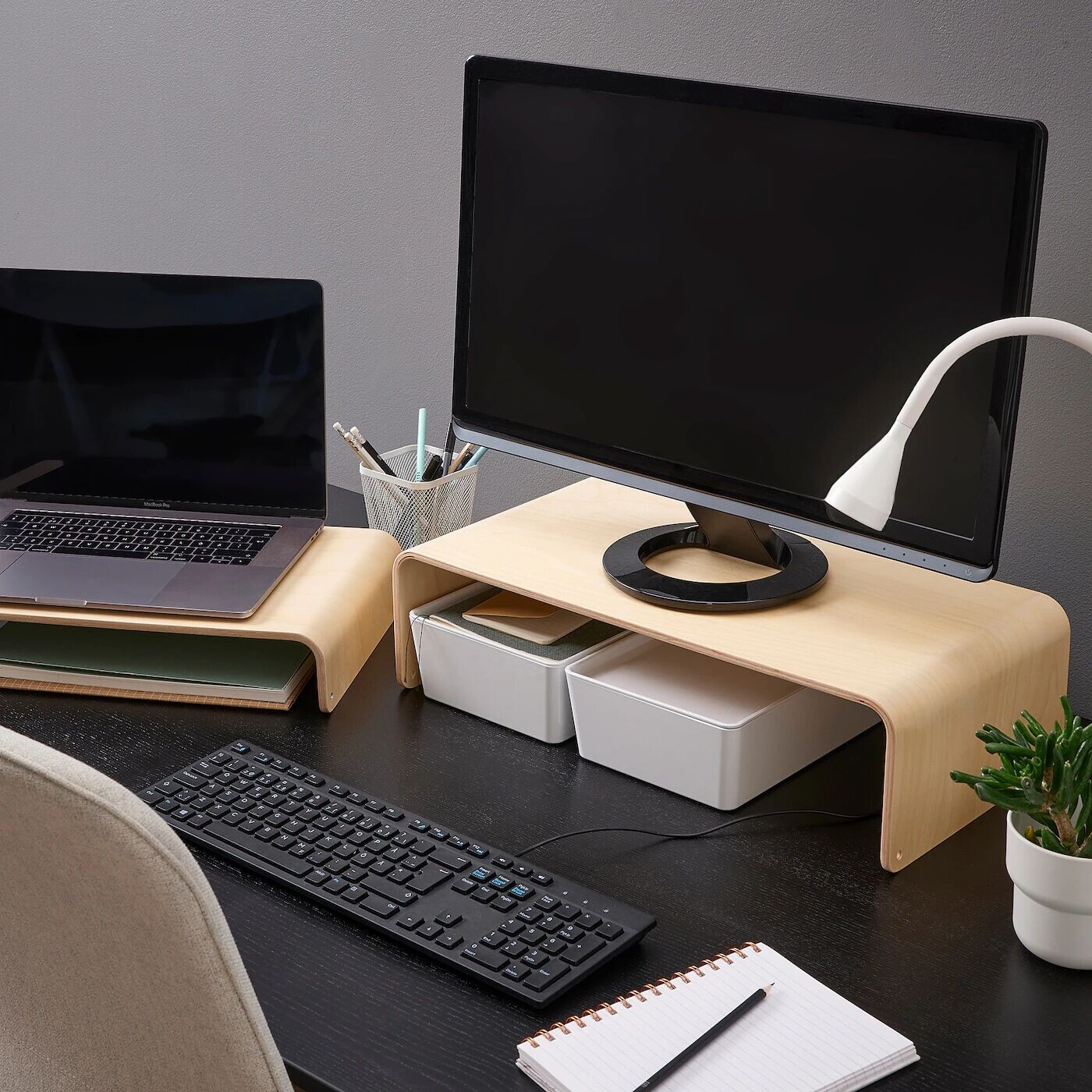 картинка Подставка для ноутбука/монитора, берёза, 52x26 см, VATTENKAR IKEA от магазина Одежда+