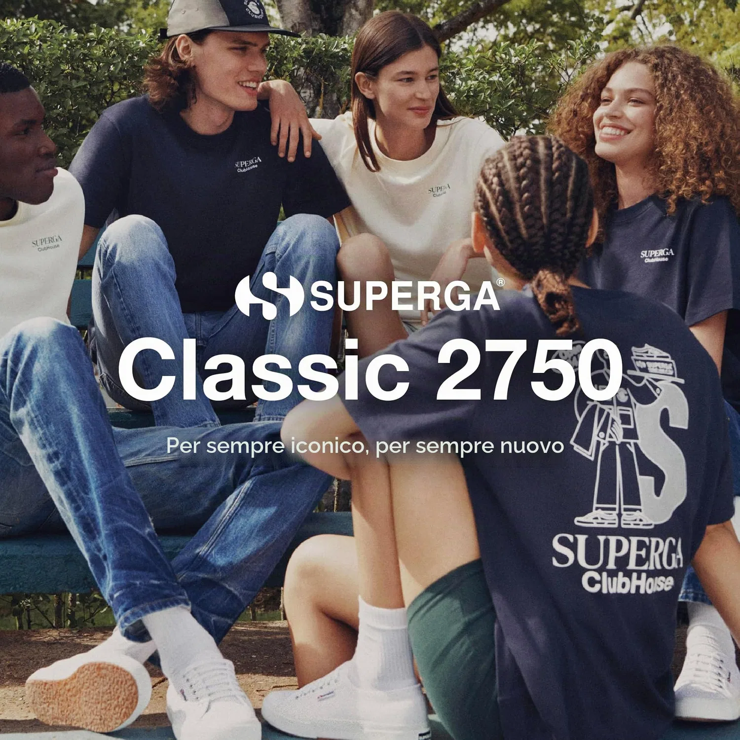 картинка Детские кеды для девочек с контрастной отделкой Superga, White от магазина Одежда+
