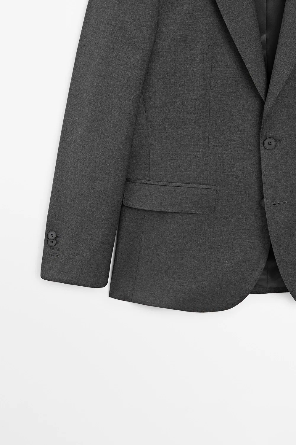 картинка Пиджак Massimo Dutti 100% Cool Wool Suit , серый от магазина Одежда+