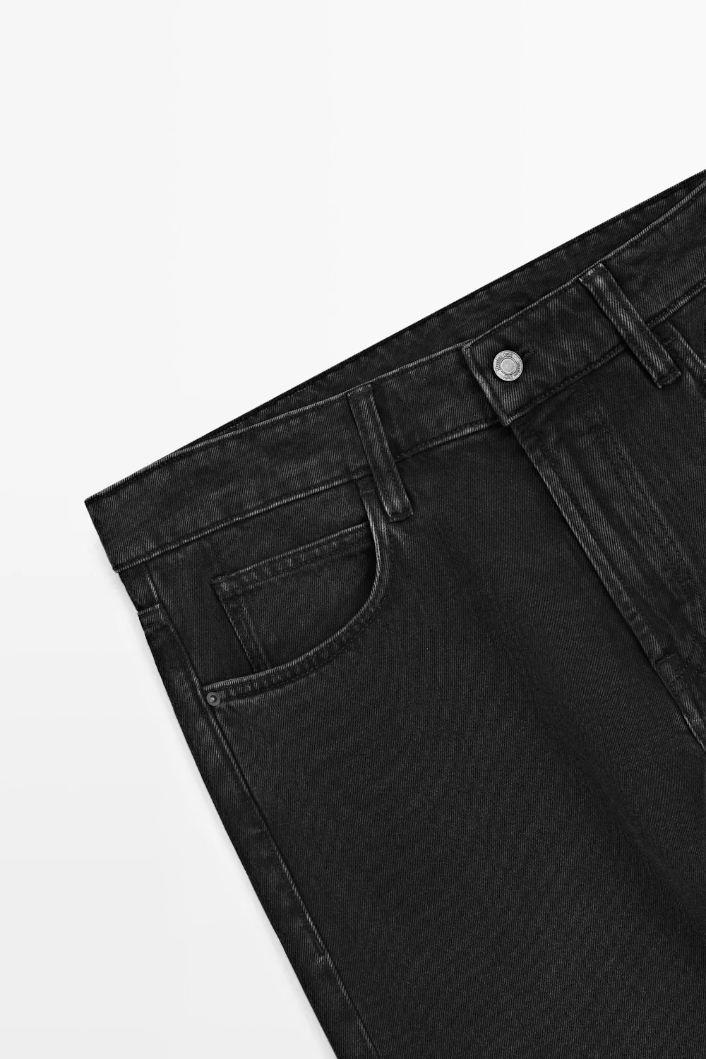 картинка Джинсы Massimo Dutti Tapered Fit, угольно-серый от магазина Одежда+