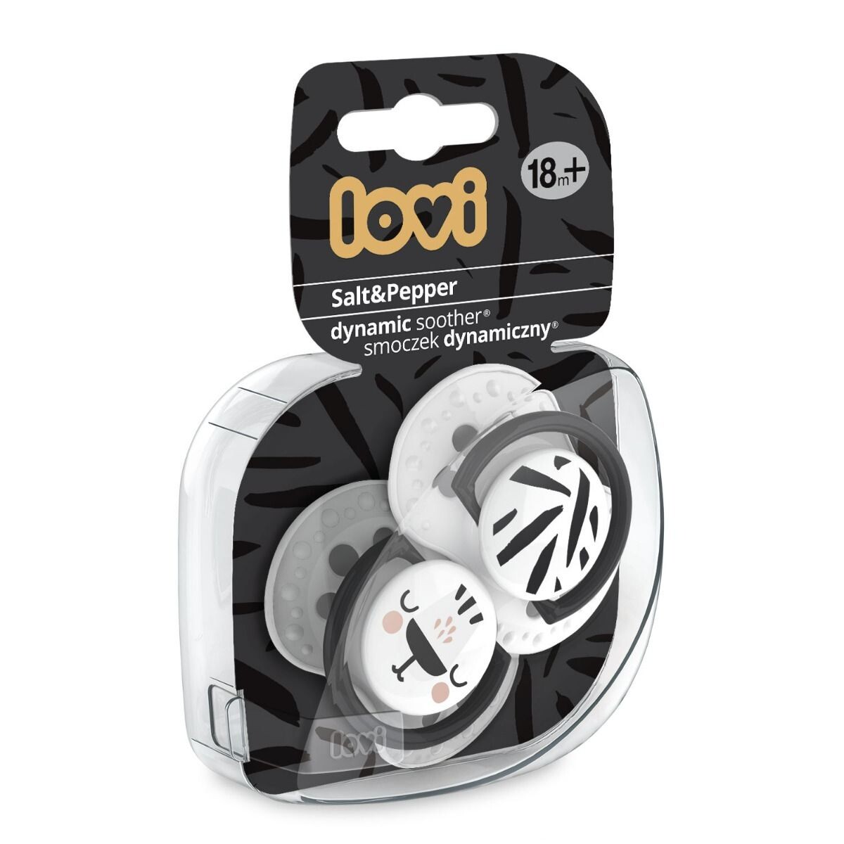картинка Детская соска Lovi Salt & Pepper 18+m, 2 шт от магазина Одежда+