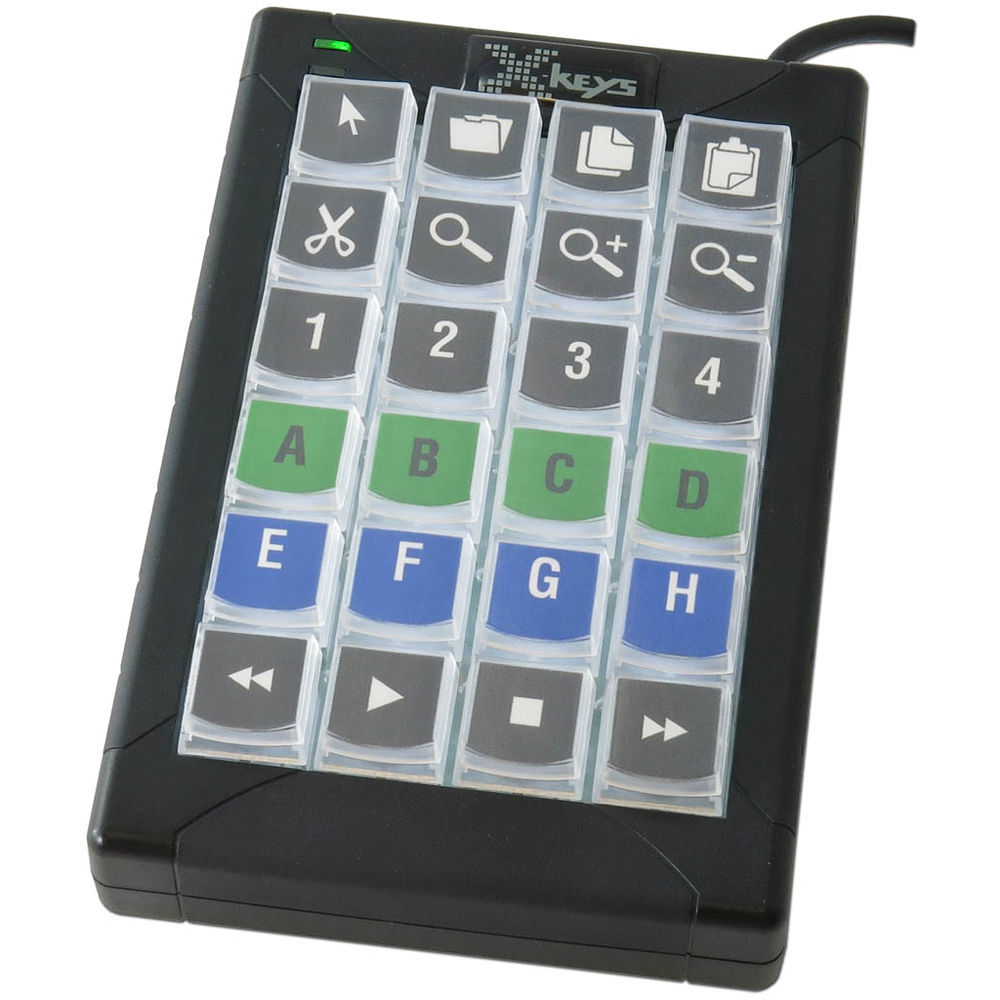 картинка X-keys XK-24 - черно-белое решение для управления компьютером от магазина Одежда+