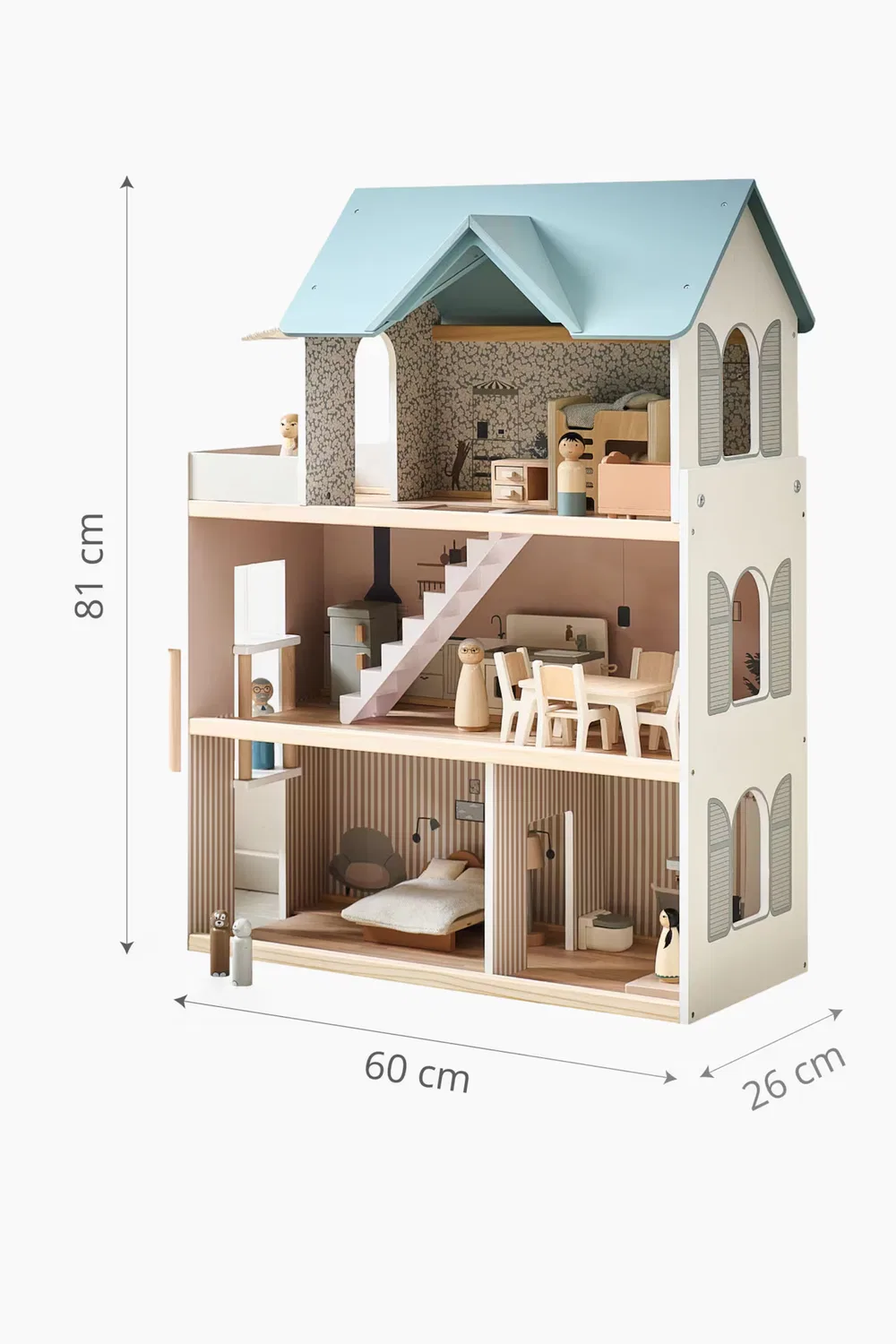 картинка Кукольный домик - кампания Petite Amélie, Pastellblau от магазина Одежда+