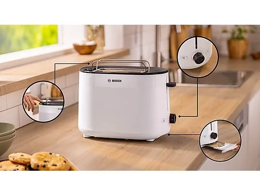 картинка Тостер Bosch BOS1708476119189 950W от магазина Одежда+