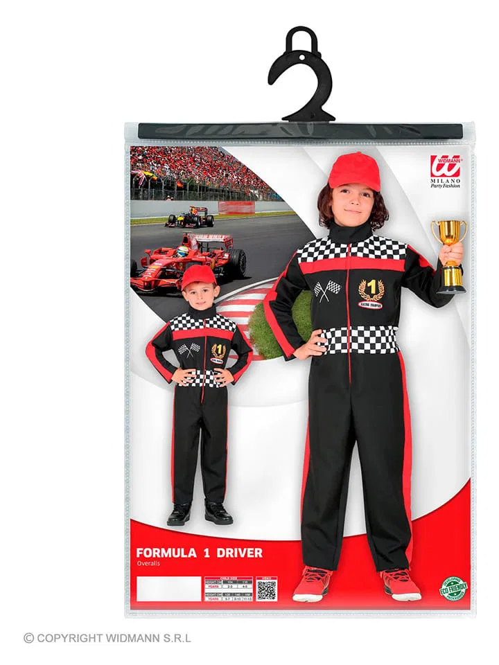 картинка Костюм Formula 1 Fahrer, Carnival Party, черный/красный от магазина Одежда+