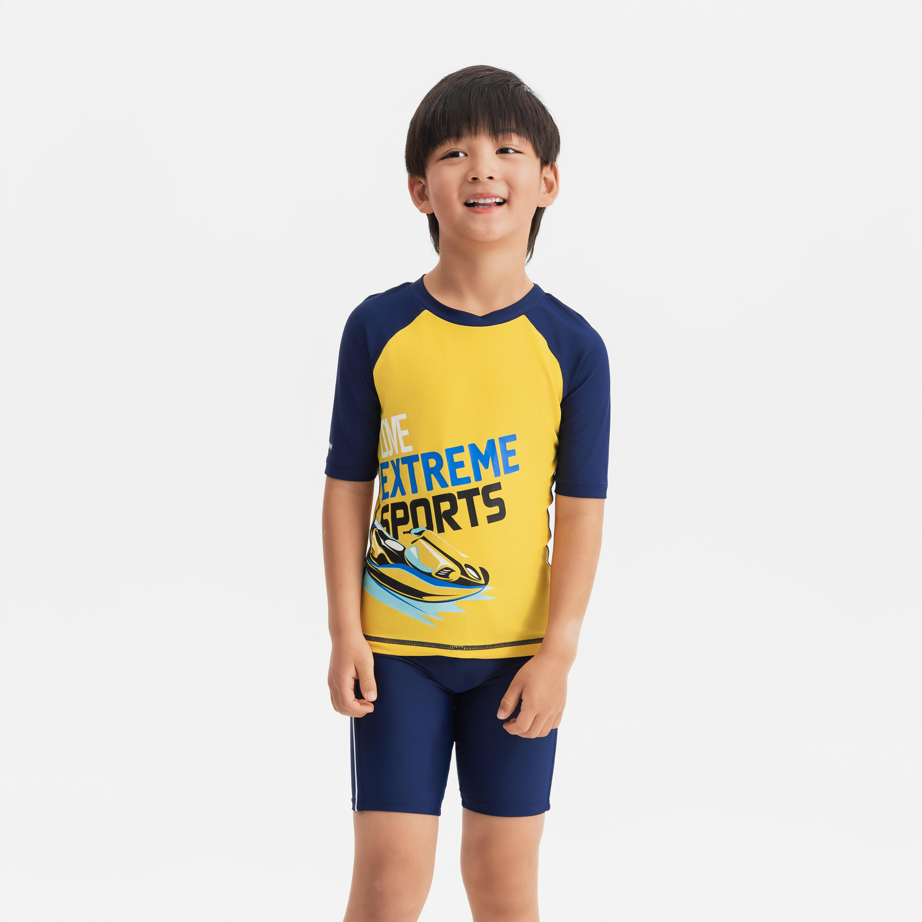 картинка Мужские детские раздельные плавки YELLOW/NAVY Nabaiji от магазина Одежда+