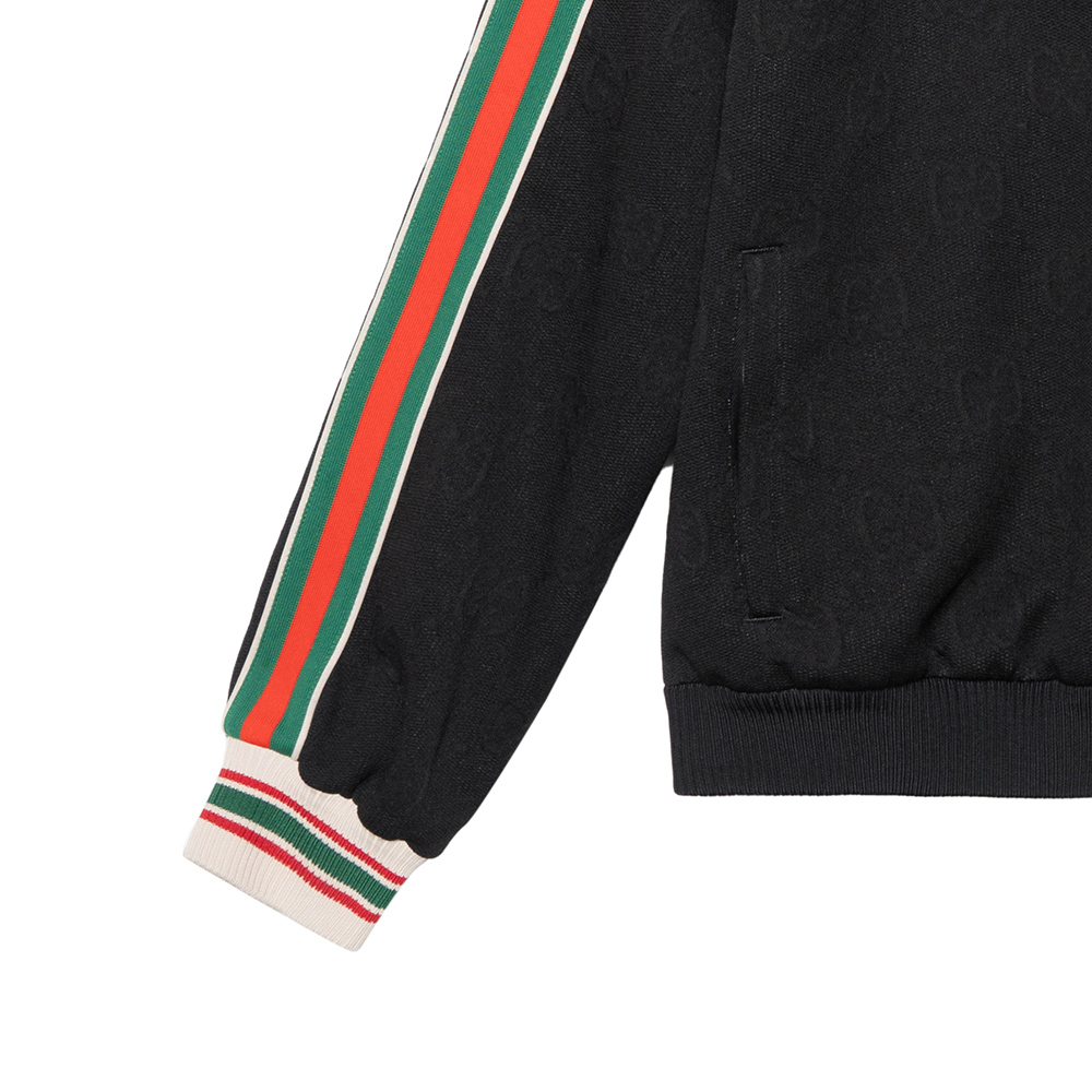 картинка Куртка Gucci GG Jacquard Jersey Zip, черный от магазина Одежда+