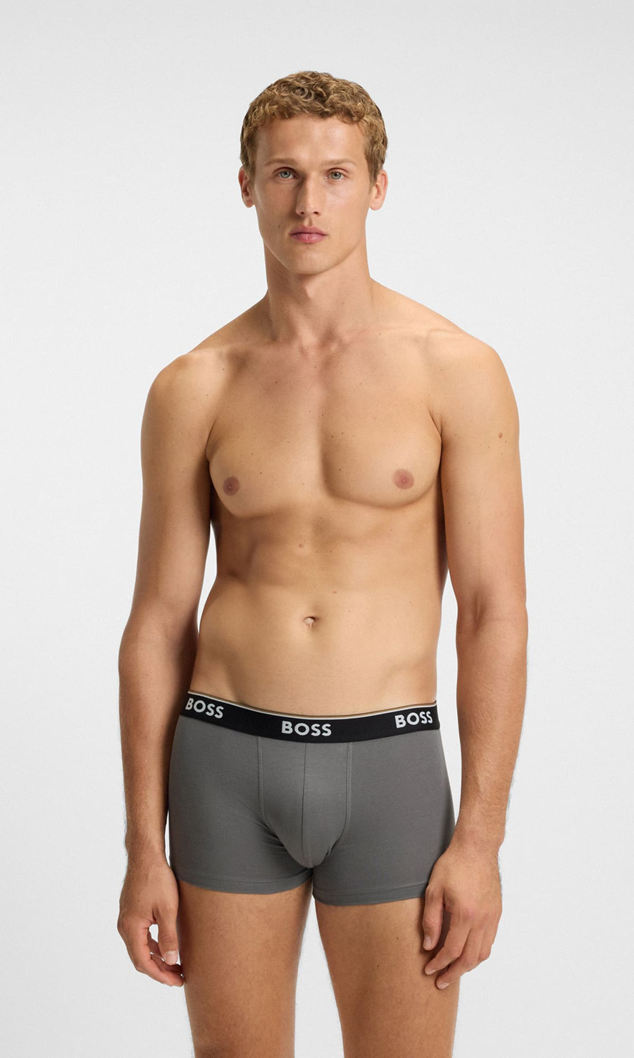 картинка Комплект боксеров BOSS Menswear, 3 предмета, серый — SS26 от магазина Одежда+