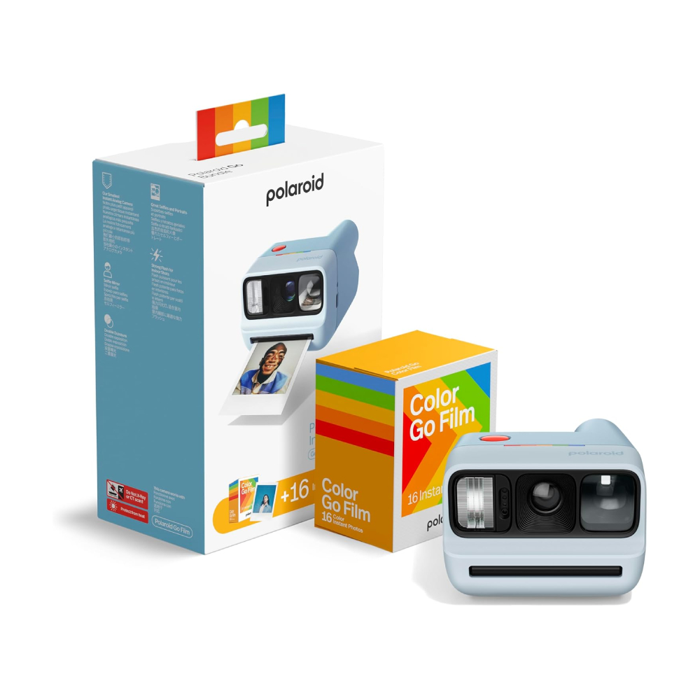 картинка Фотоаппарат Polaroid Go Generation 3, картридж на 16 снимков, голубой от магазина Одежда+