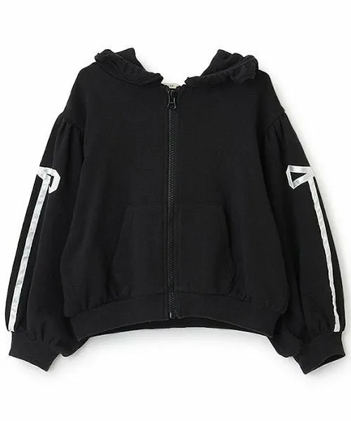 картинка Толстовка на молнии с отделкой лентами Lycee mine, Off white от магазина Одежда+