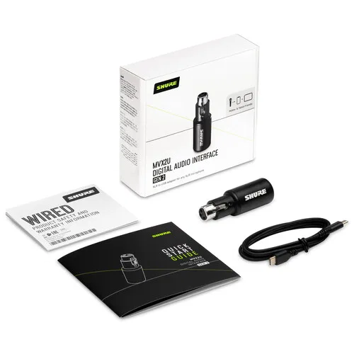 картинка Аудиоинтерфейс Shure MVX2U Gen 2 XLR - USB-C от магазина Одежда+